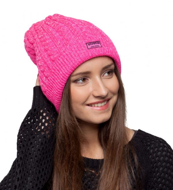 bonnet rose paillettes femme