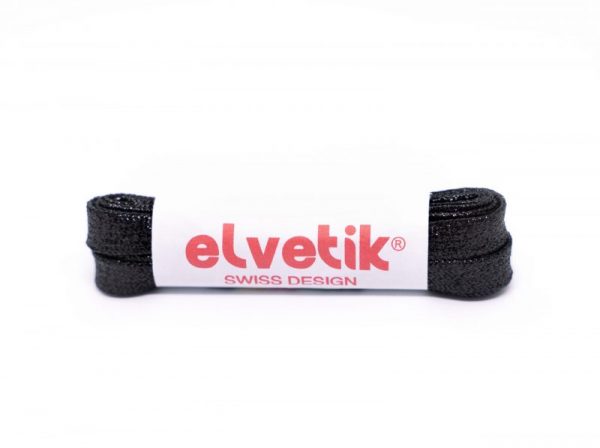 Schuhband glänzend schwarz elvetik - Geben Sie Ihren elvetik Stiefeln den richtigen Pfiff!