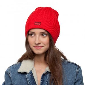 bonnet rouge femme