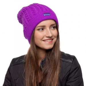 bonnet violet femme