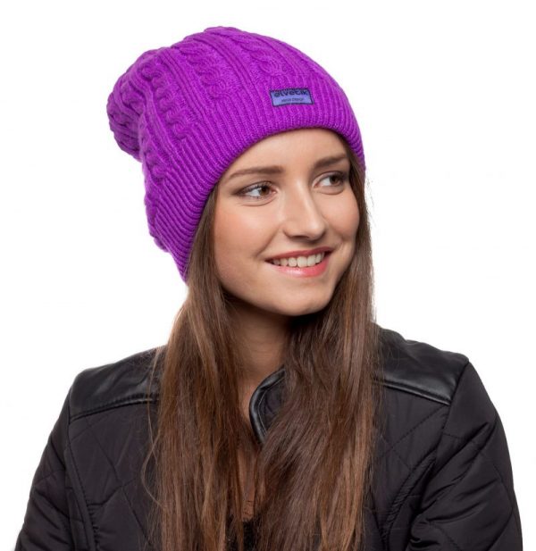 bonnet violet femme