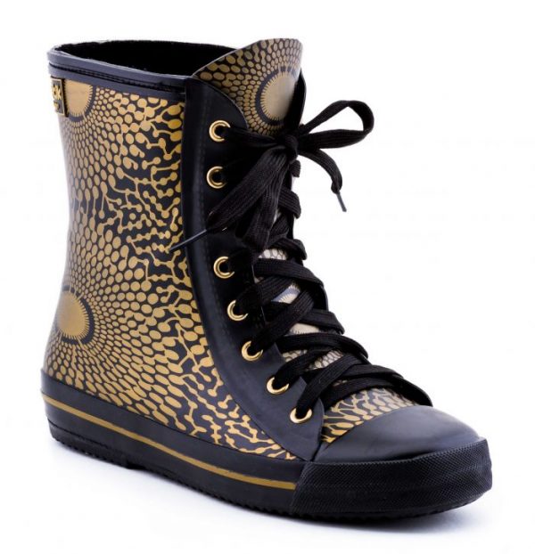 BLACK & GOLD elvetik gummistiefel