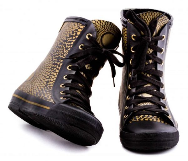 BLACK & GOLD elvetik gummistiefel 3