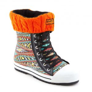 MAYA elvetik gummistiefel mit Polarsocken orange