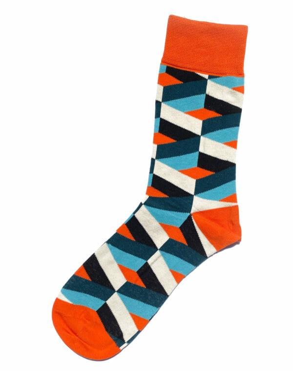 Fantasiesocken Geometrie