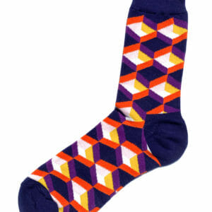 Fantasiesocken Geometrie lila