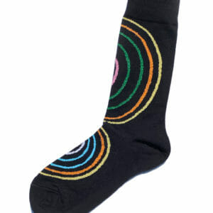 Bunte Fantasiesocken mit Glitzer