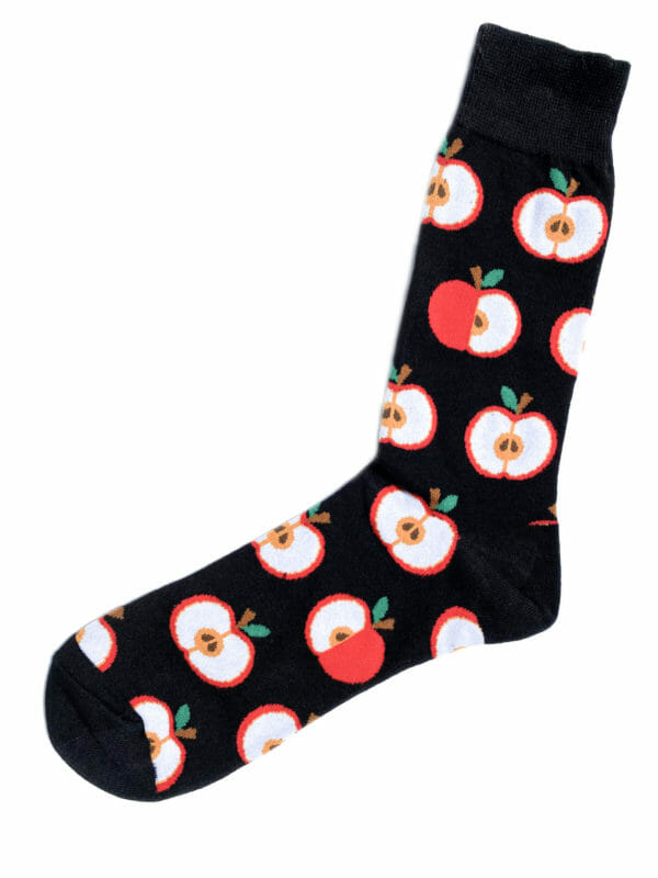 chaussettes fantaisie pommes