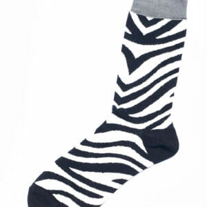 Fantasie-Socken Zebra