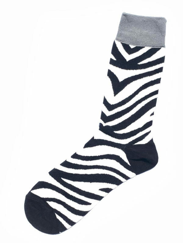 Fantasie-Socken Zebra
