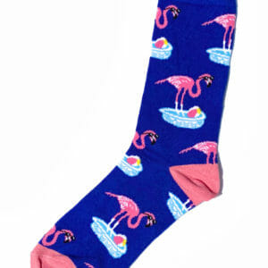 Fantasiesocken Swimming Flamingos