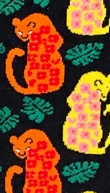 Fantasie-Socken Leopard