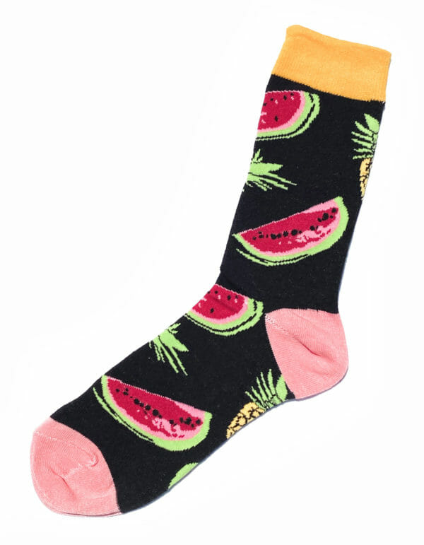 Chaussettes fantaisie Pastèque & Ananas