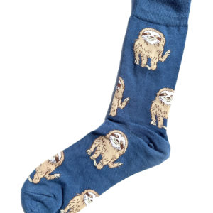 Chaussettes fantaisie en coton avec motif de notre ami paresseux