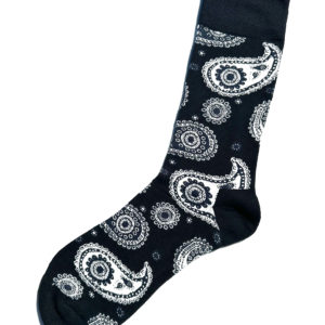 Chaussettes fantaisie en coton avec motif de bandana