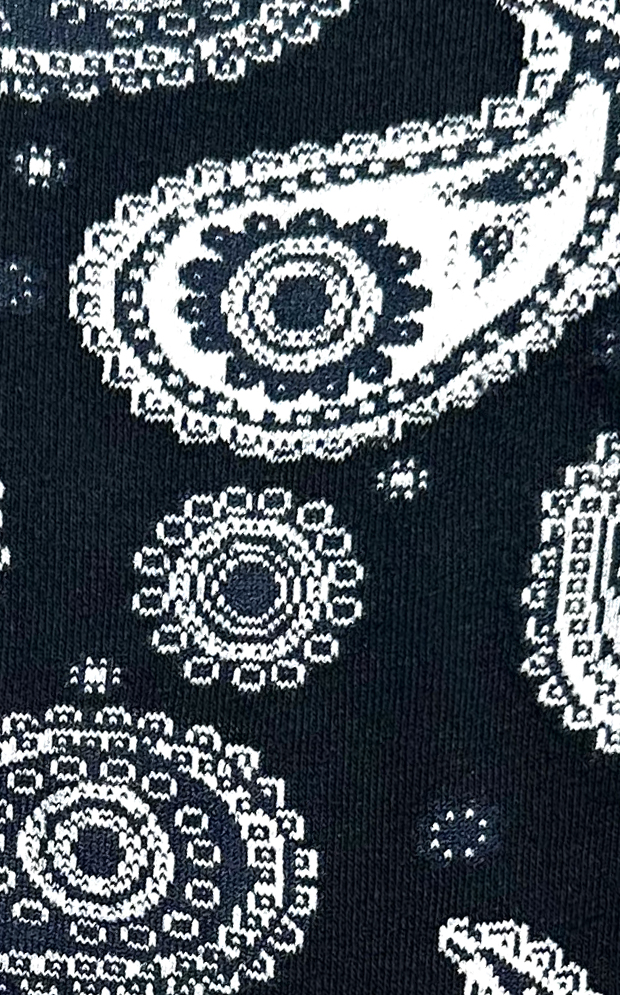 Chaussettes tendance en coton avec motif de bandana