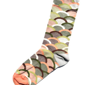Chaussettes colorées en coton avec motif de nuages pastels