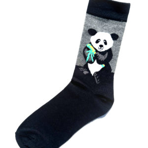 Chaussettes colorées en coton avec motif sympa de panda