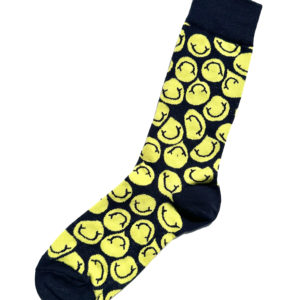 Ausgefallene Baumwollsocken mit Smiley-Motiv