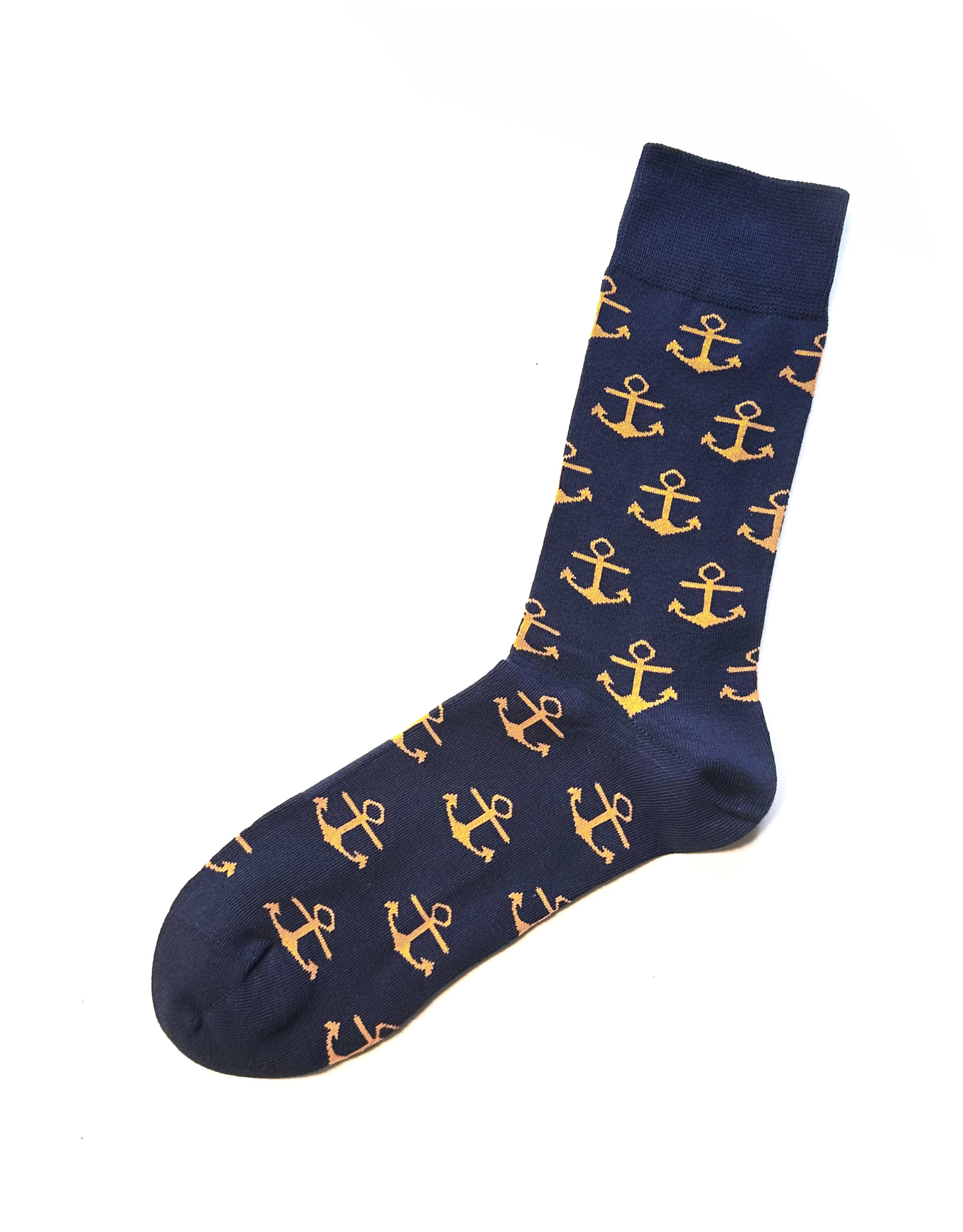 Lustige Socken Kleiner Seemann aus Baumwolle mit Anker-Motiv